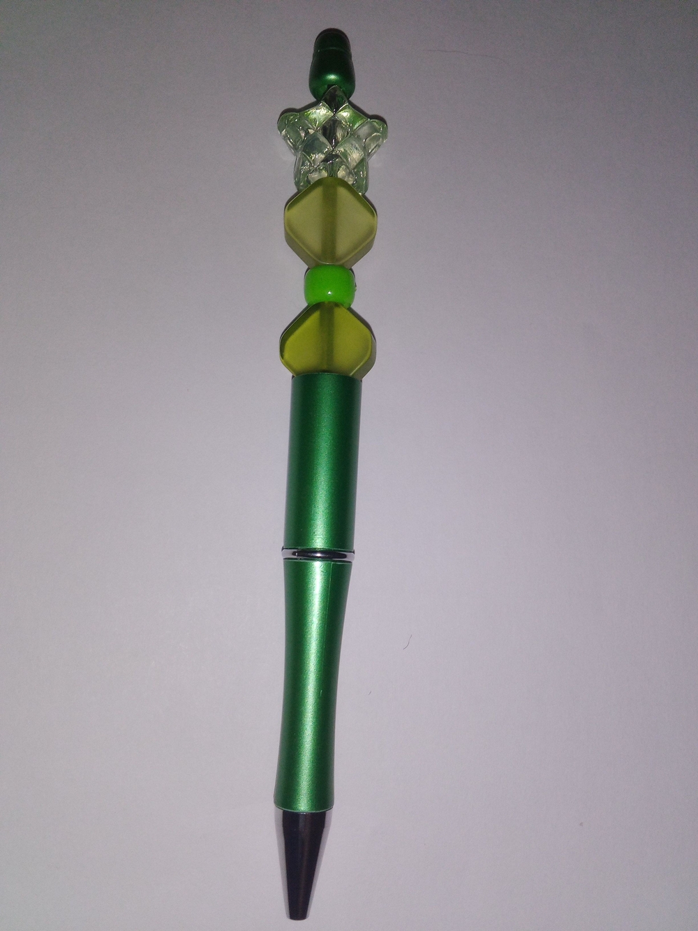 Green Beaded Decorative Ballpoint Pen